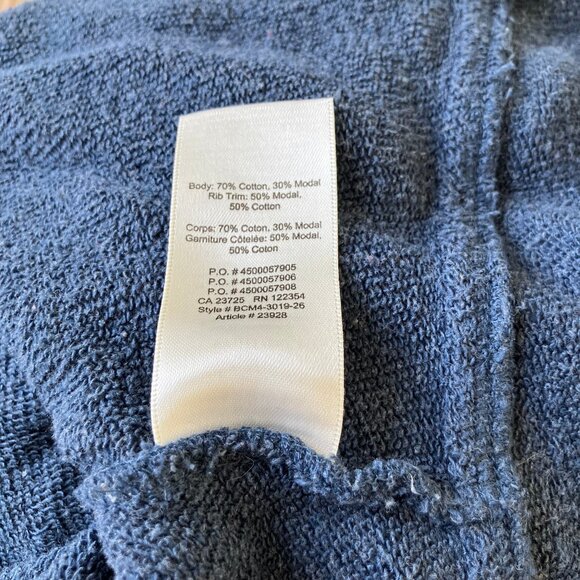 Wilfred Aritzia Diderot Cocoon Cardigan Sweater Blue Heather French Terry - Picture 7 of 7